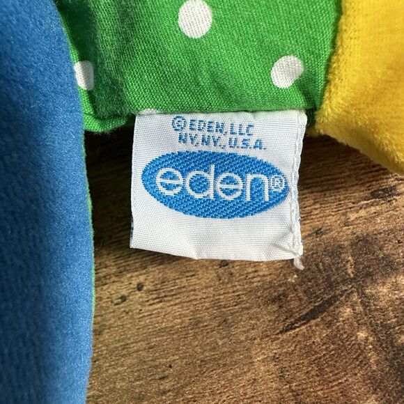 VINTAGE Eden Lizard Plush Red Blue Interactive Kids Pets Squeak Noise Stuffed - Picture 7 of 12